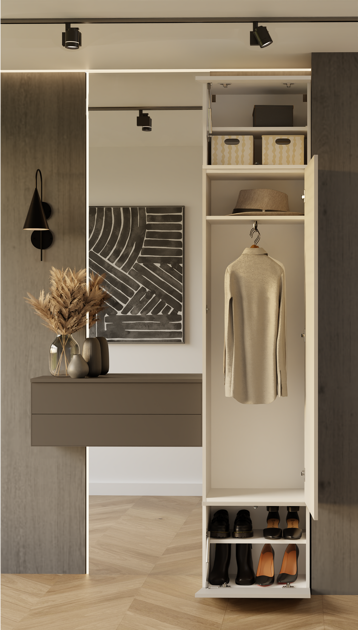 HAGA 1 SZ - Armoire d'entrée ou couloir à 3 portes
