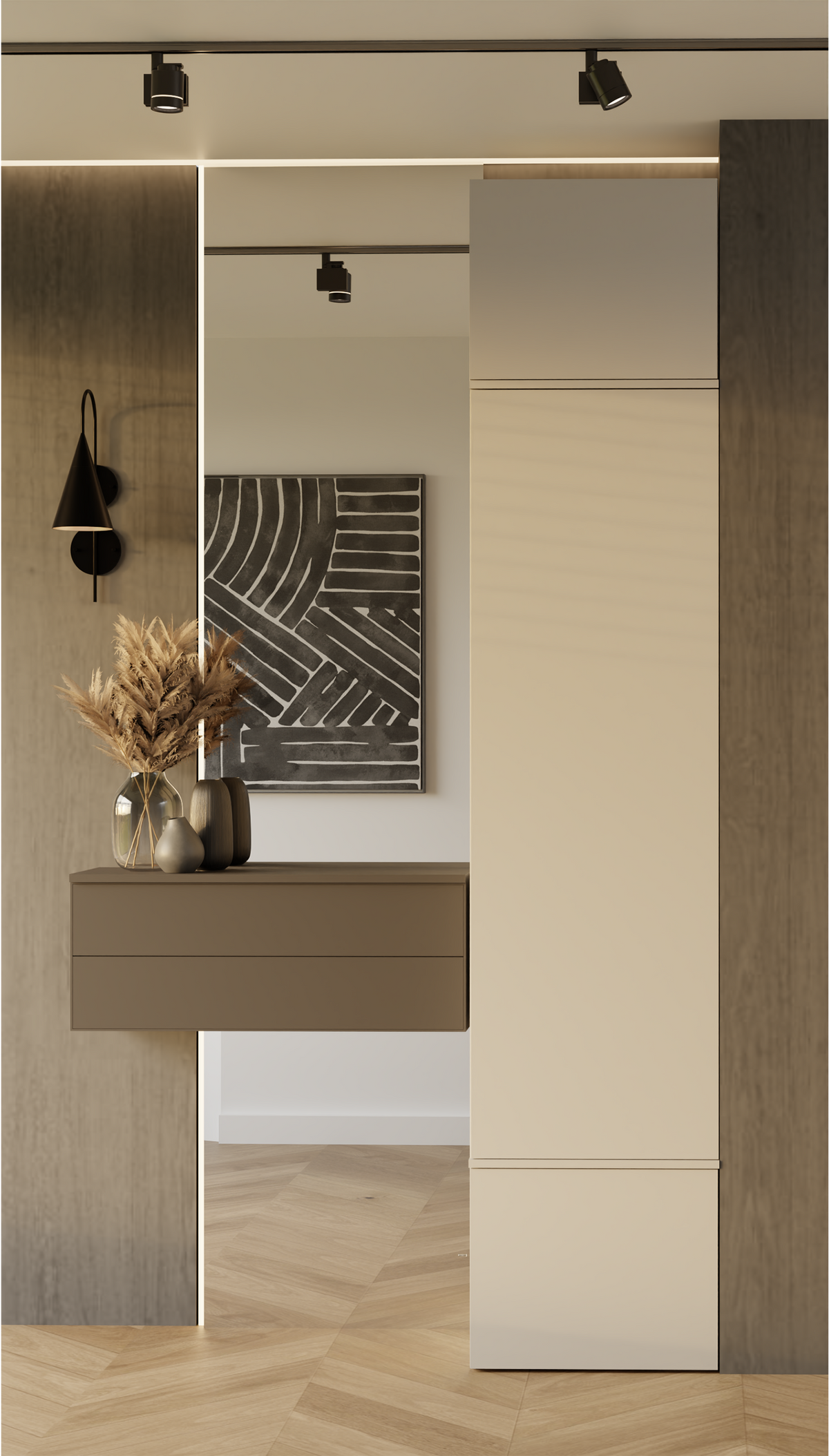 HAGA 1 SZ - Armoire d'entrée ou couloir à 3 portes