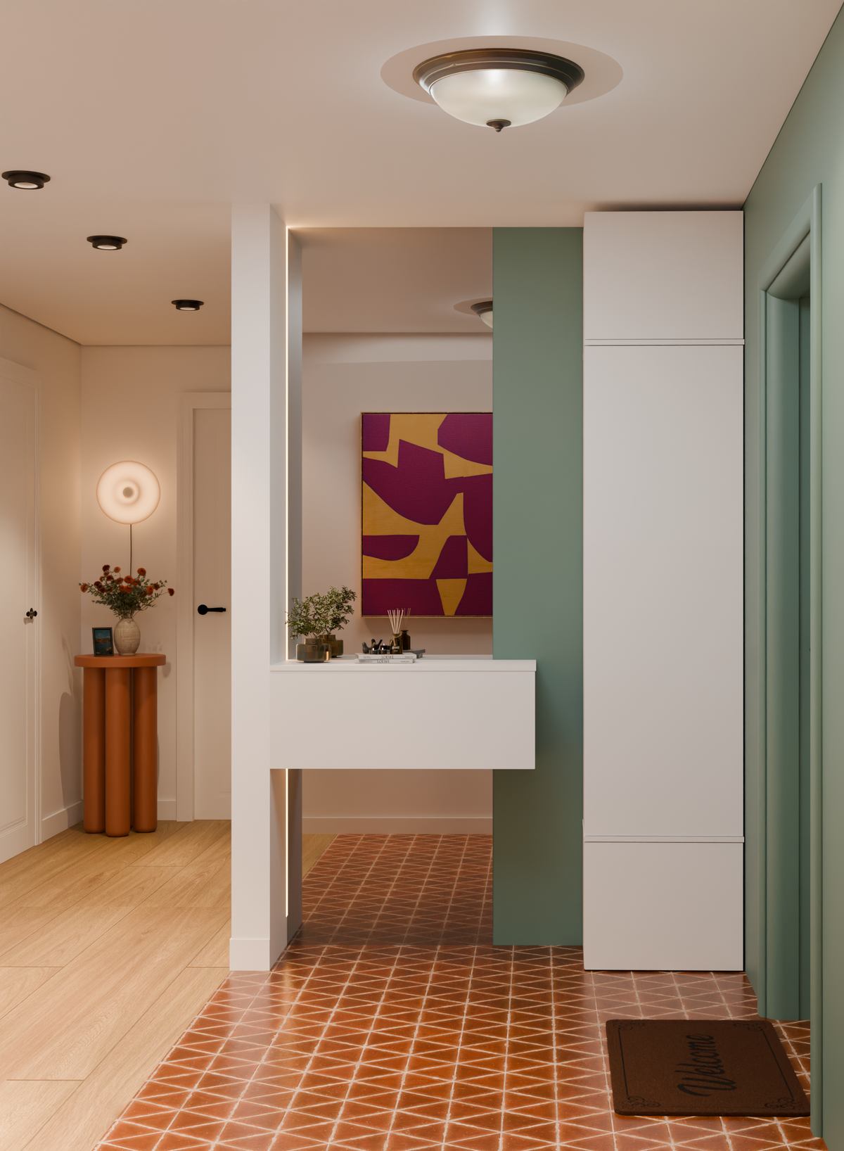 HAGA 1 SZ - Armoire d'entrée ou couloir à 3 portes