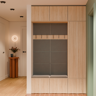 HAGA III 1 SZ2W- Ensemble d’entrée avec 1 armoire + 2 porte-manteaux 6 crochets