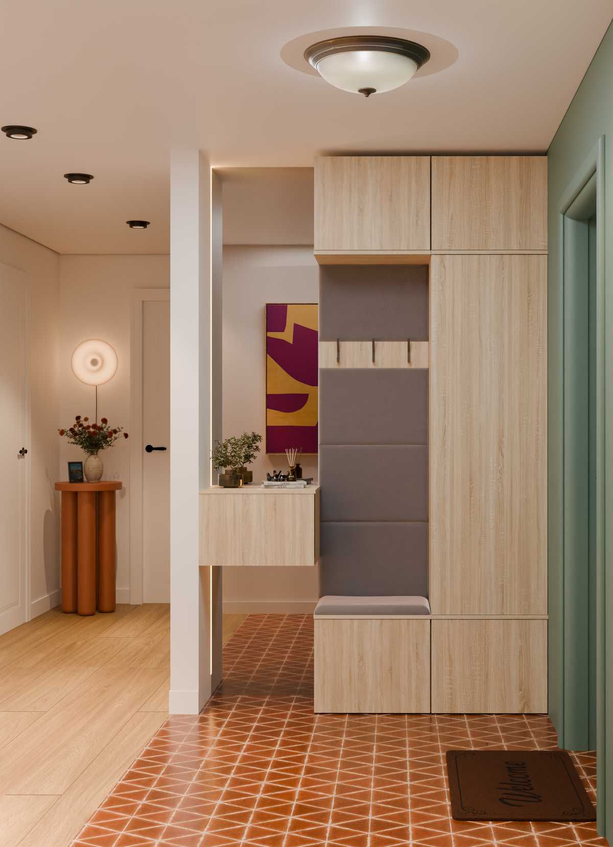 HAGA II 1SZ1W - Armoire avec cintre et siège