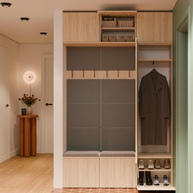 HAGA III 1 SZ2W- Ensemble d’entrée avec 1 armoire + 2 porte-manteaux 6 crochets