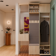 HAGA II 1SZ1W - Armoire avec cintre et siège