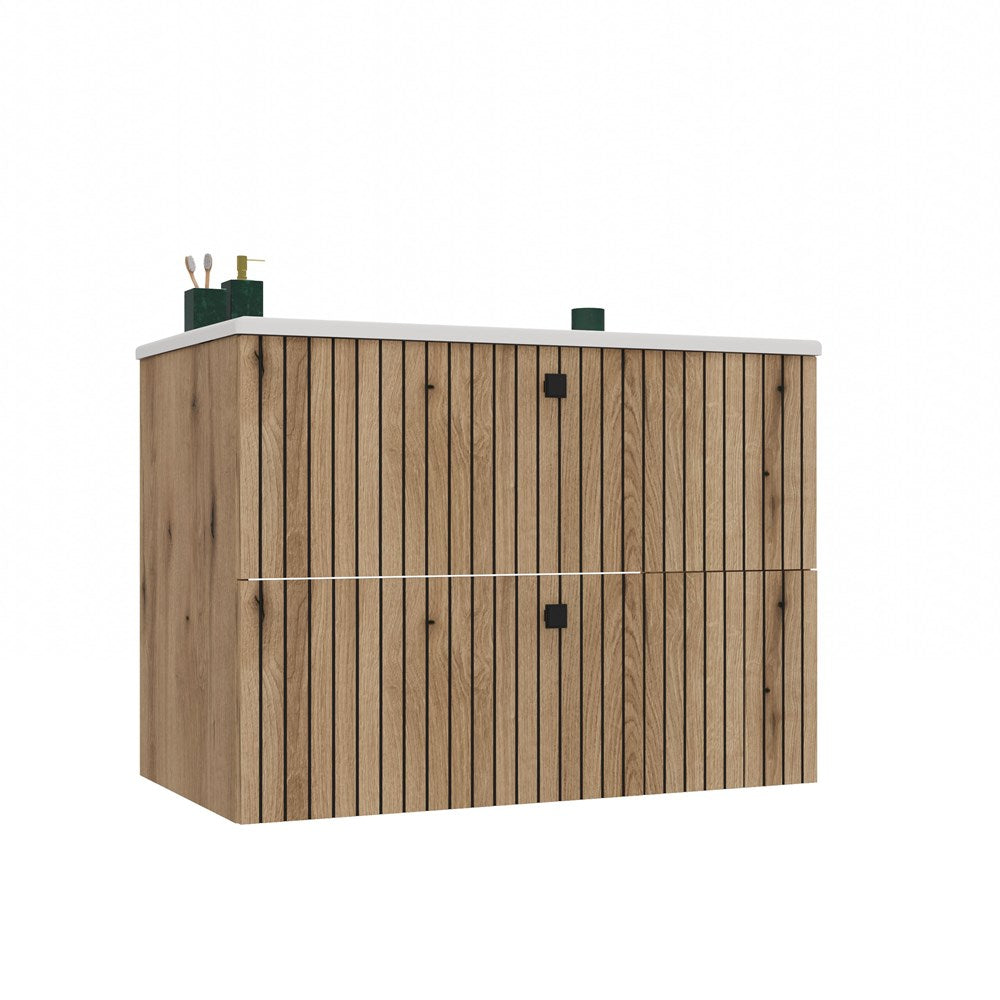 TIGO - Meuble sous lavabo 2 tiroirs