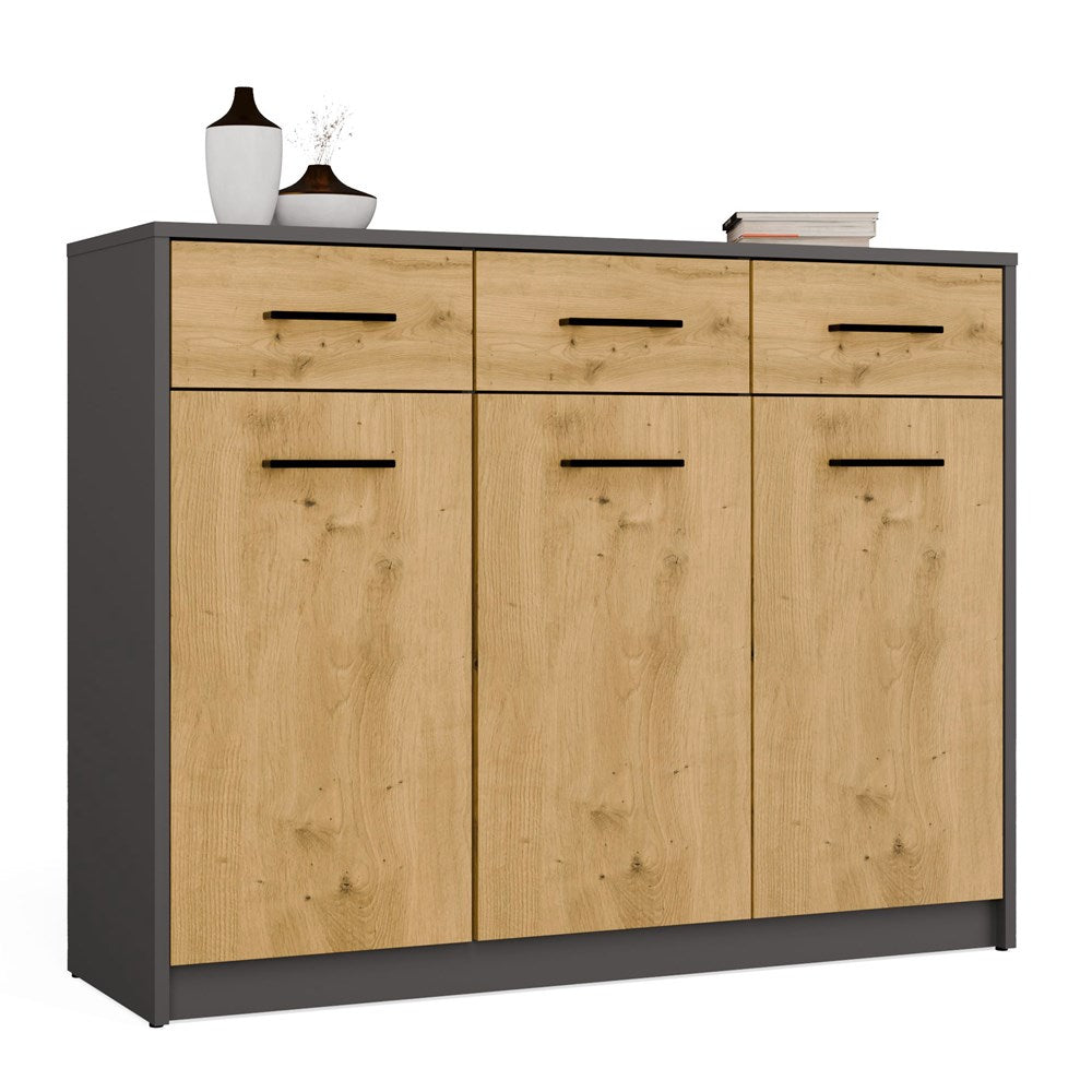 SIMPLO - Buffet 3 portes & 3 tiroirs