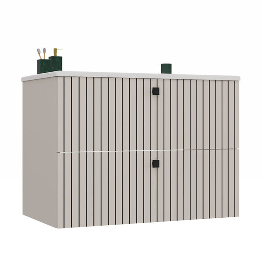 TIGO - Meuble sous lavabo 2 tiroirs