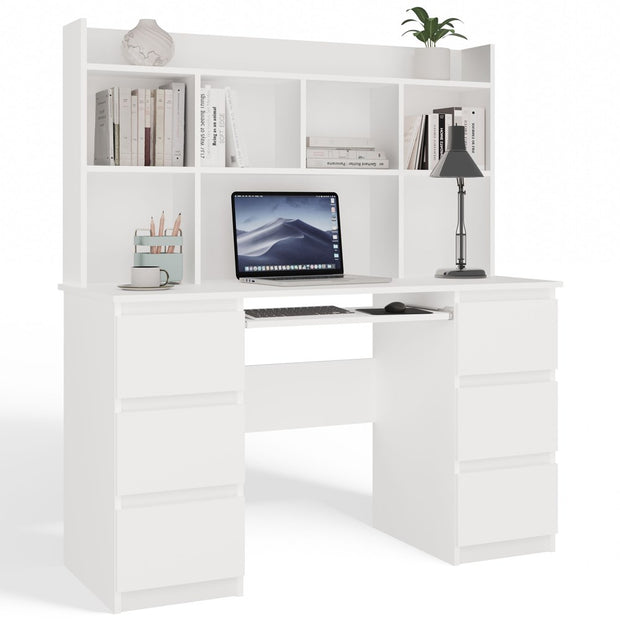 KUBA - Bureau avec étagère supérieure
