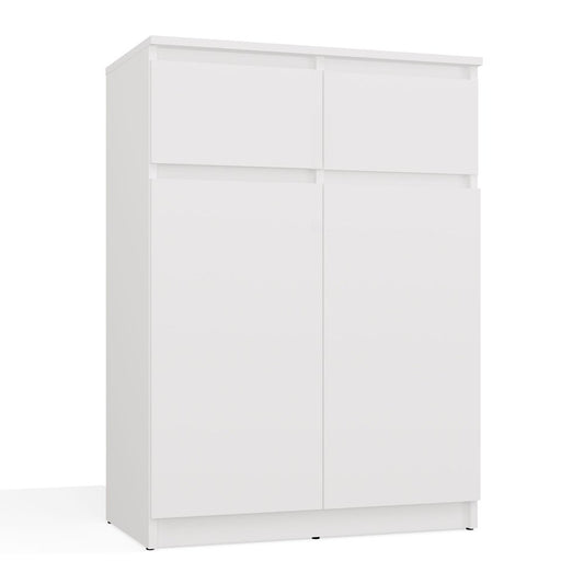 MALEX - Commode moderne 2 portes & 2 tiroirs