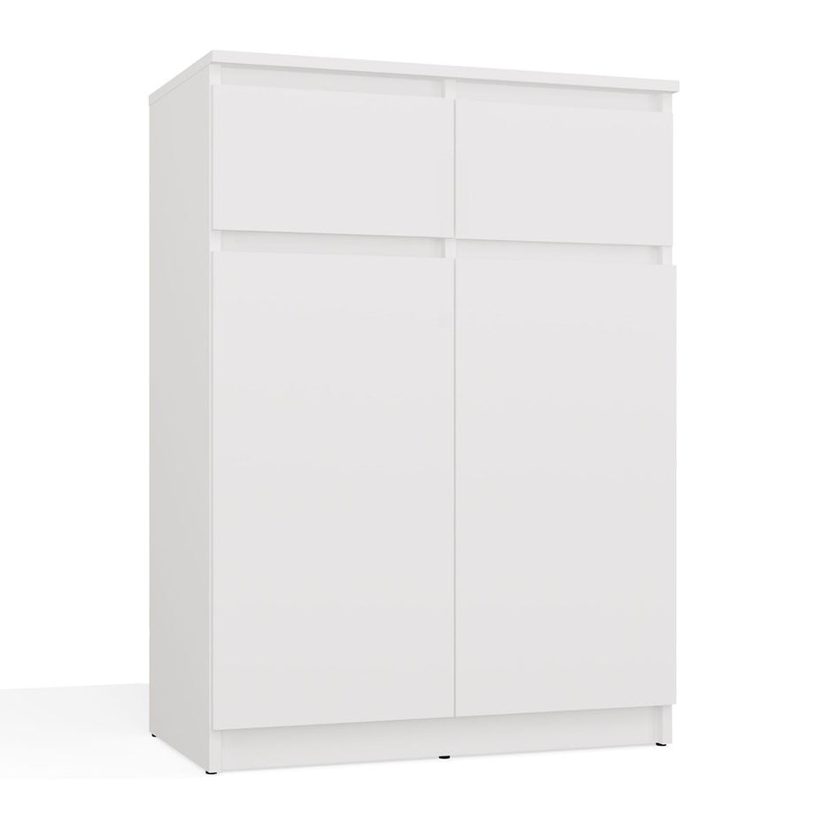 MALEX - Commode moderne 2 portes & 2 tiroirs