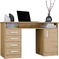ADA - Bureau 125cm 4 tiroirs