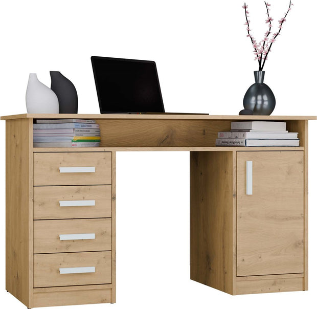 ADA - Bureau 125cm 4 tiroirs
