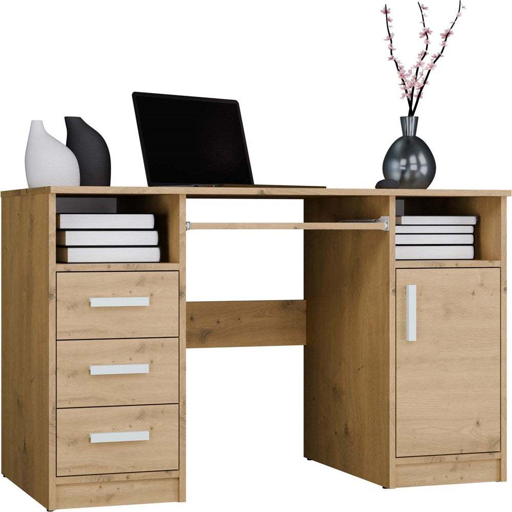DELTA - Bureau 120cm 3 tiroirs