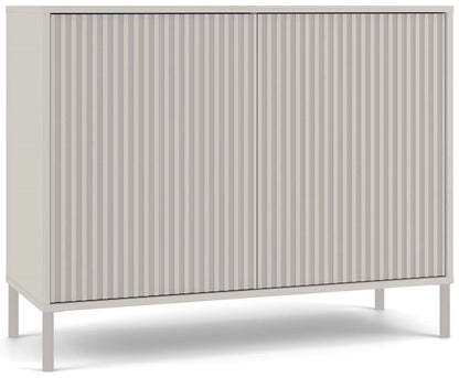 KAMARO - Commode moderne 4 étagères et 2 portes
