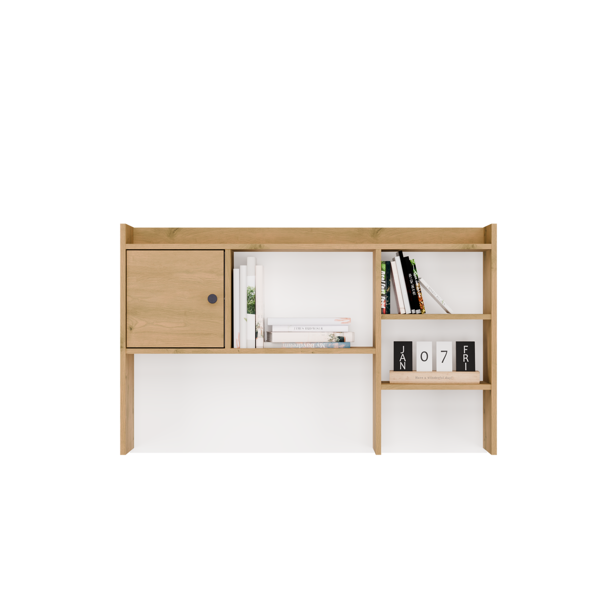 CHESTER - Rangement surélevé de bureau 120 cm - 1 porte étagères pour bureaux