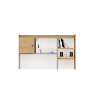 CHESTER - Rangement surélevé de bureau 120 cm - 1 porte étagères pour bureaux