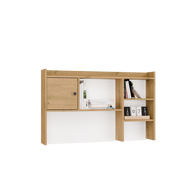 CHESTER - Rangement surélevé de bureau 120 cm - 1 porte étagères pour bureaux
