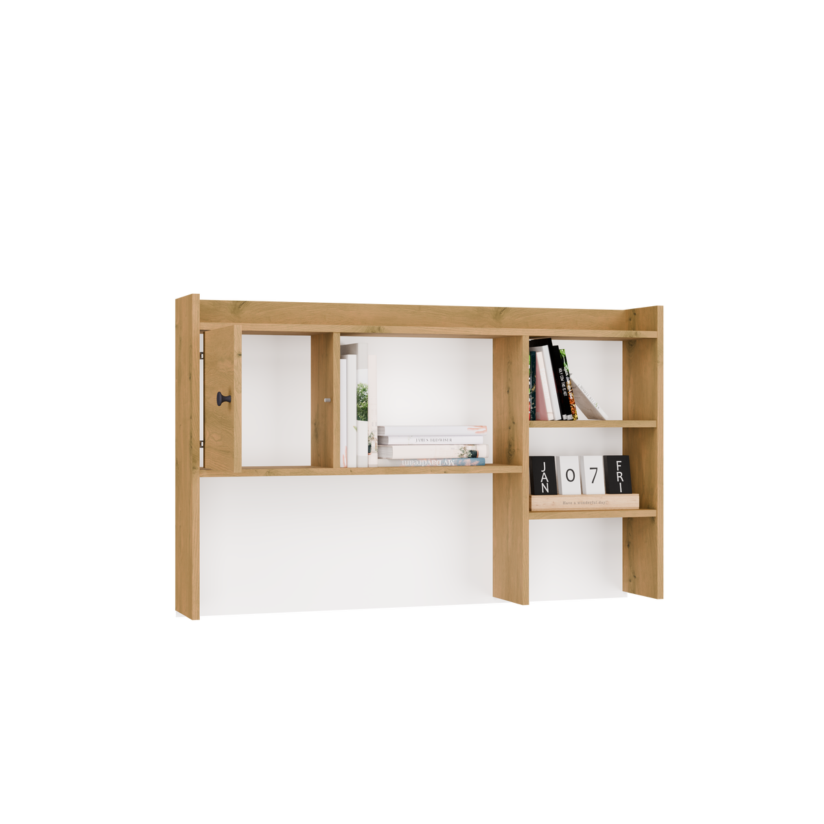 CHESTER - Rangement surélevé de bureau 120 cm - 1 porte étagères pour bureaux