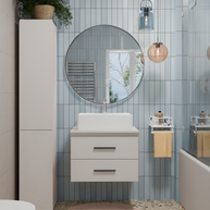 NEL 60 - meuble de salle de bain 2 tiroirs 60cm