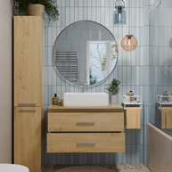 NEL - meuble de salle de bain 2 tiroirs 80cm