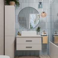NEL - meuble de salle de bain 2 tiroirs 80cm