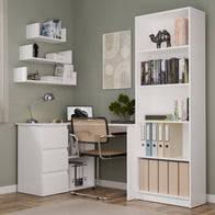NICEA GAUCHE Bureau d’angle avec 3 tiroirs