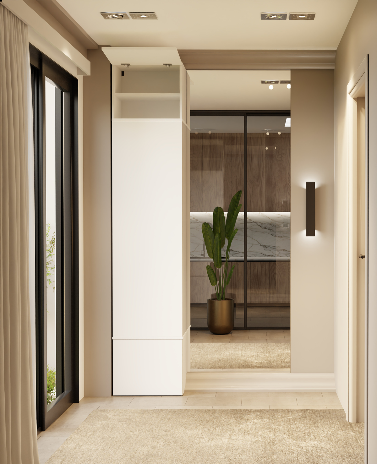 HAGA 1 SZ - Armoire d'entrée ou couloir à 3 portes