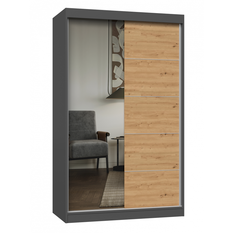 PAOLO - Armoire à deux portes coulissante