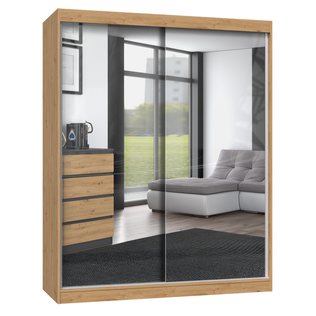 PAOLO - Armoire à deux portes coulissante