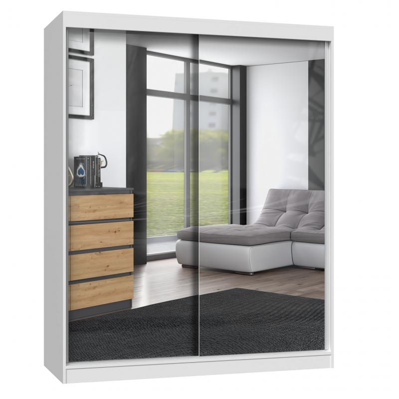 PAOLO - Armoire à deux portes coulissante