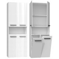 NEL 2K DK - Armoire de salle de bain 2 paniers à linge