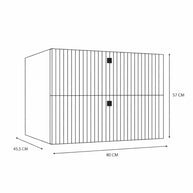 TIGO - Meuble sous lavabo 2 tiroirs